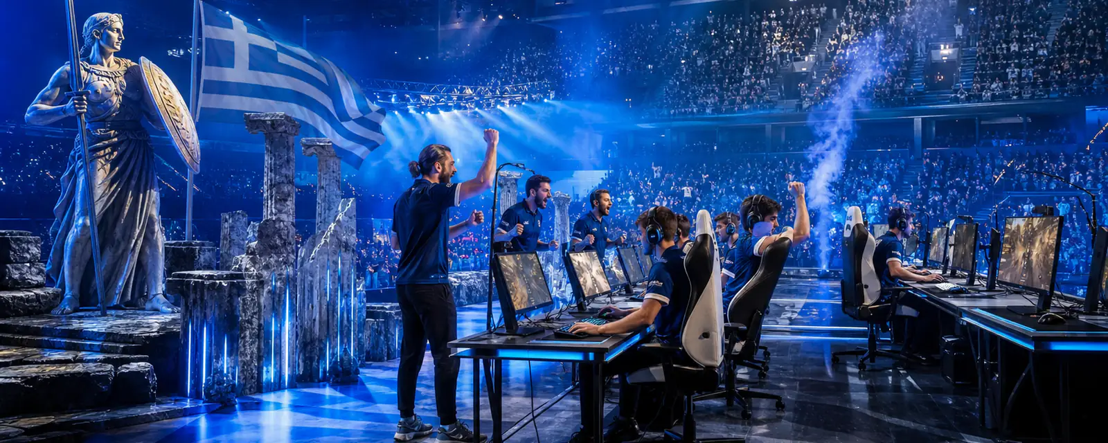 Ενήλικοι αθλητές eSports σε ελληνική σκηνή